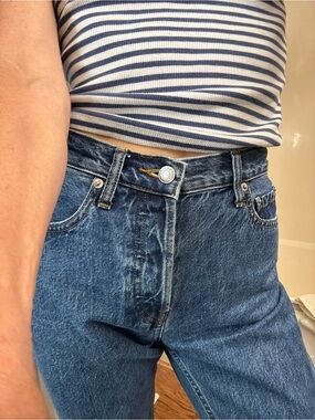 Everlane 90s Cheeky Organic Cotton Jeans High-Rise Button Fly Jeans